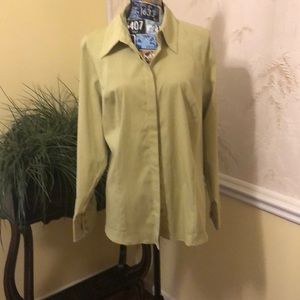 Lane Bryant lime green blouse